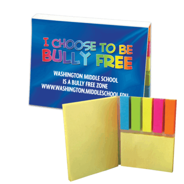 Custom Sticky Notes and Flags - I Choose to be Bully Free - Item No ...